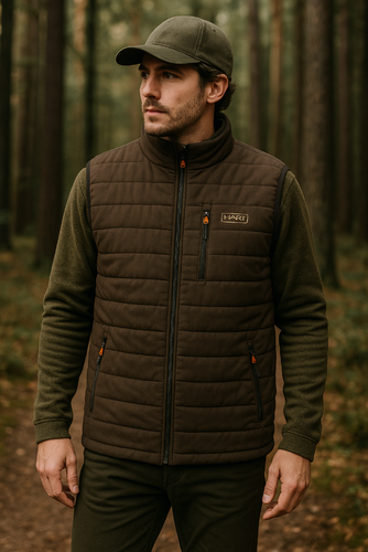 Hart Funktionsweste "Delta" Jagdweste oliv/grün Herren von Oefele geräuschlos - Picture 2 of 4