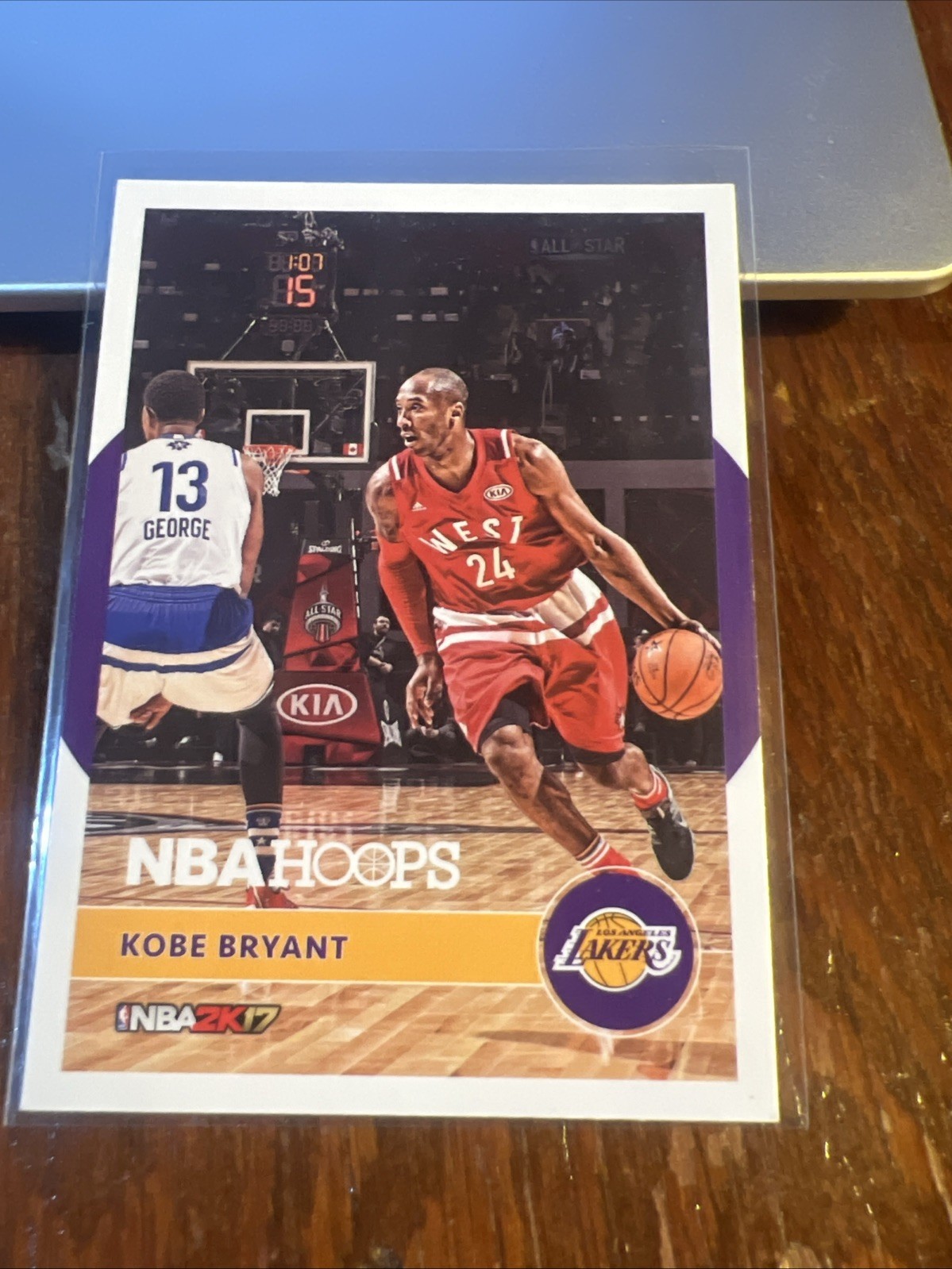 KOBE BRYANT 2016-17 Panini NBA Hoops 2K17 #14 Los Angeles Lakers Kobe 2K NM-MT