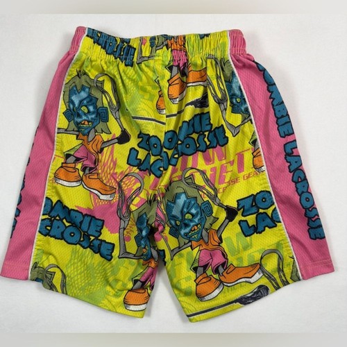 FLOW SOCIETY Youth Boy's Zombie Lacrosse Colorful Athletic Shorts Size XS - Picture 2 of 9