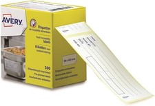 Image of Avery UK 98 x 40 mm Food Traceability Removable Pre-Printed Label - 600 Labels