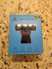 NexiGo N680P Webcam 1080p 60FPS USB Dual Mic Privacy Cover + Tripod NEW Sealed