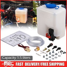 Universal Windshield Washer Pump Reservoir Kit Fluid Reservoir Tank Bottle C0d5