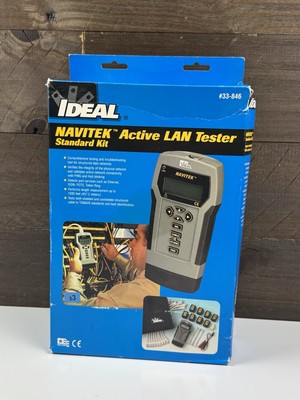 IDEAL NAVITEK Active LAN Tester Standard Kit #33-846 Made In USA