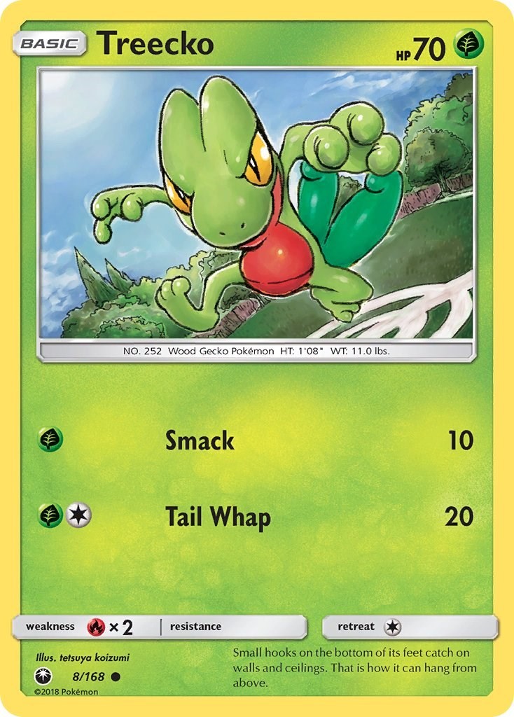 Treecko (8) (8/168) Common NM CES SM - Celestial Storm Pokemon TCG
