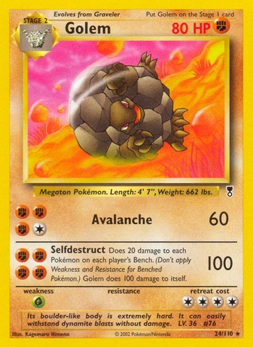Pokemon Golem (24/113) Legendary Collection LP