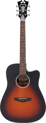 D'Angelico Premier Bowery LS Acoustic-electric Guitar - Satin Vintage Sunburst