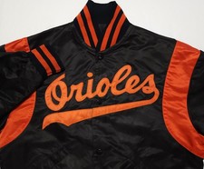 Vintage 1980s Baltimore Orioles Starter MLB Made in USA Medium Satin Jacket
