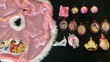 2004 Disney Princess Holiday Christmas Tree Ornaments Cinderella Topper, skirt