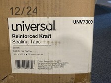 Glass-Fiber Reinforced Gummed Kraft Tape 3 Core 375 ft Lot of 15 Rolls