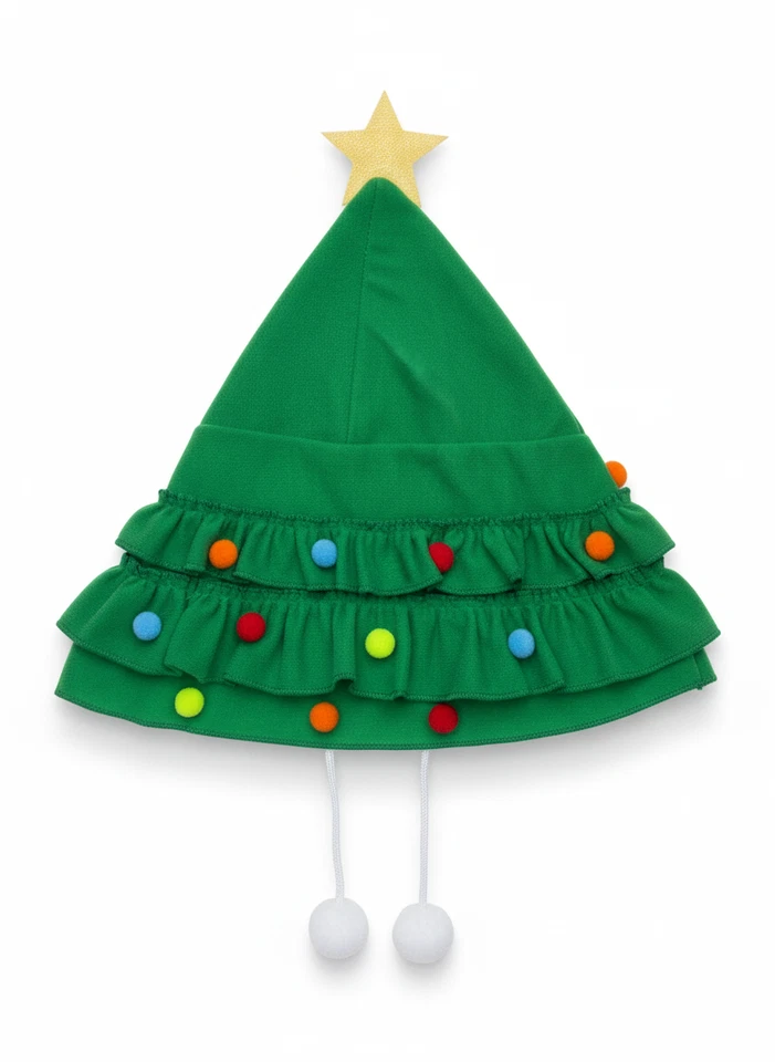 Sombrero de árbol de Navidad para perro pequeño Foto 2 de 2