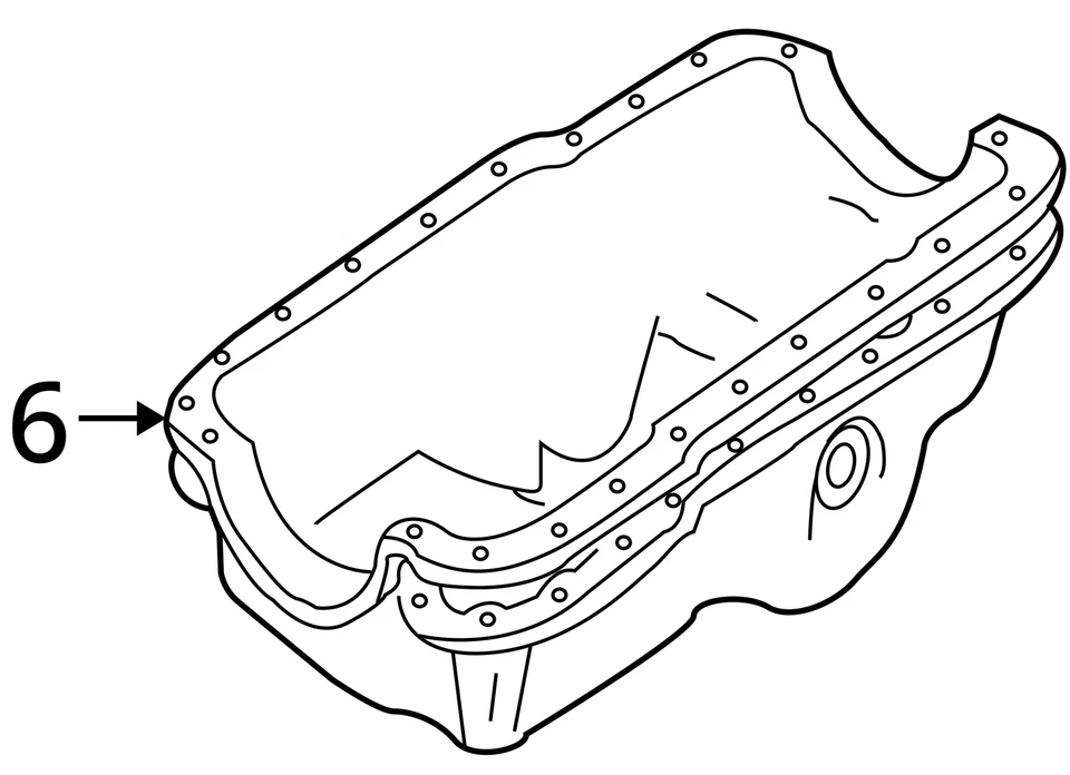 Ford Ranger 1994-2000 cárter de aceite F4tz6675B nuevo OEM Foto 3 de 3