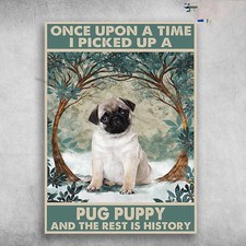 Pug Dog - One Upon A Time, There Was A Pug Puppy, And The Rest Is History