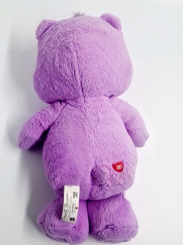 Care Bear 2012 Share Bear Care Bear 14" Purple Plush Collectable Teddy Soft Toy - Picture 4 of 9