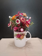 button bouquet Old Country Roses