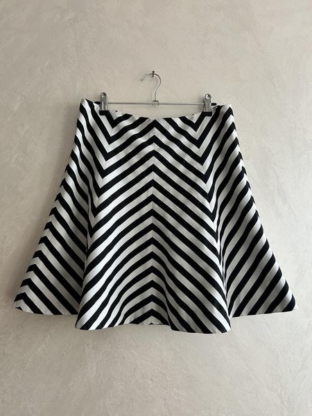 Women Karen Millen Skirt White Cotton M #HLO0
