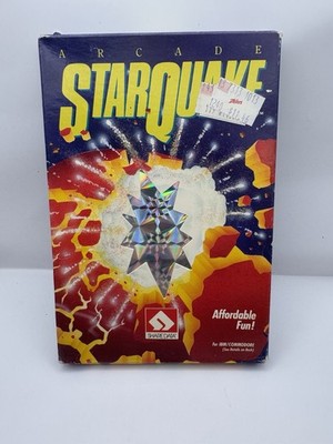 Starquake Big Box PC Game 1987 5.25  Floppy Disk IBM Commodore C64
