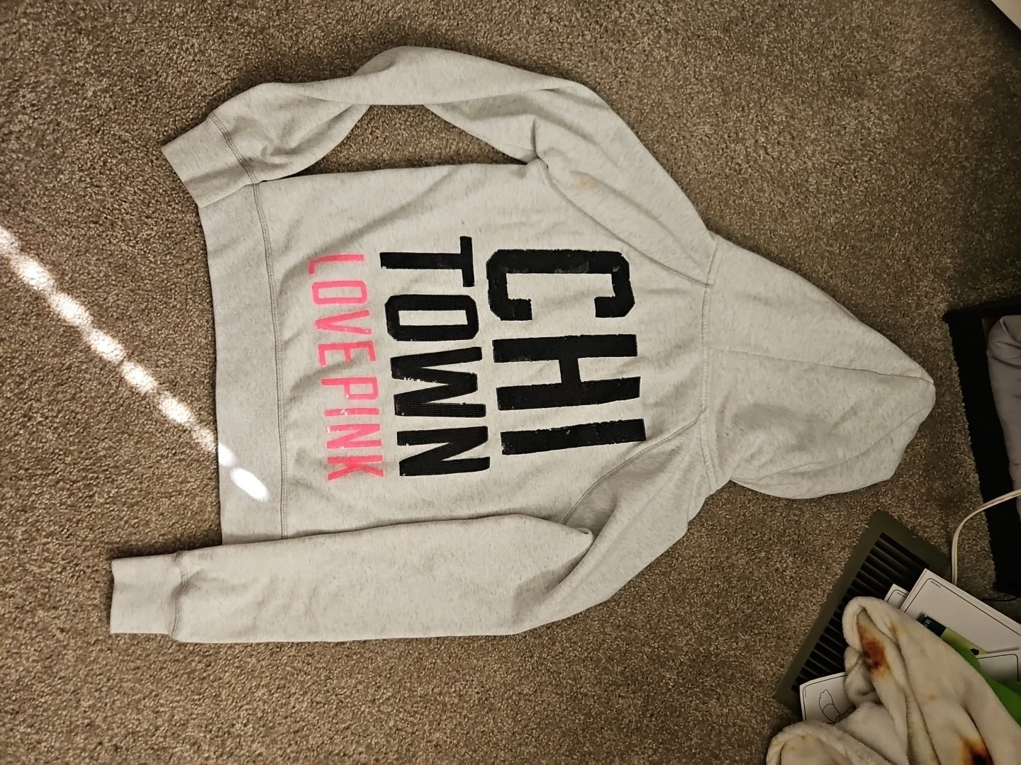 UNDERCOVER Victoria Secret Rosa Chicago Zip Up Bling