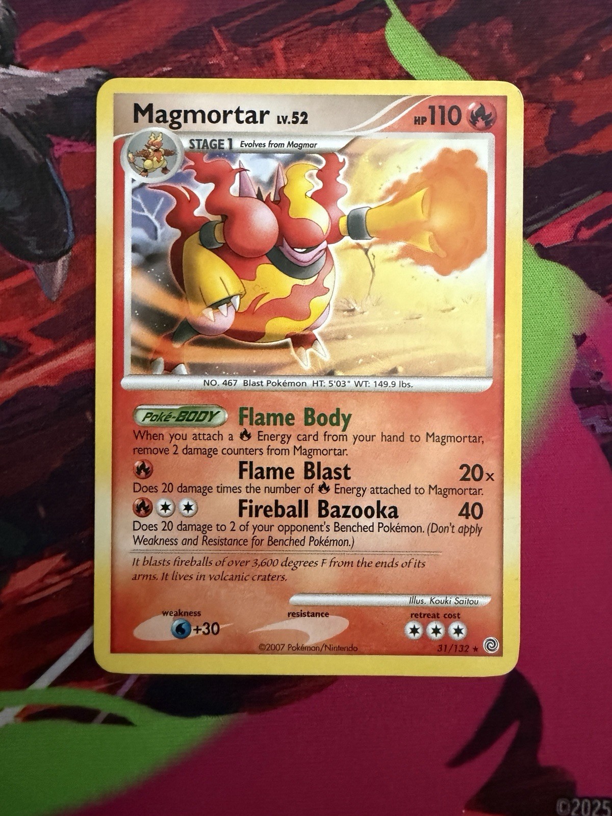 Magmortar 31/132 D&P Secret Wonders Rare Pokemon Card