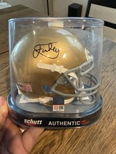 ISAIAH FOSKEY Signed NOTRE DAME Schutt Mini-Helmet Autographed (JSA COA) ☘️☘️☘️