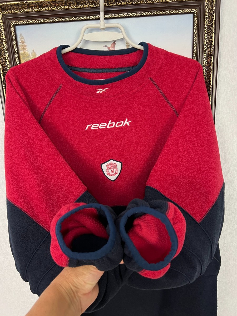 Vintage Reebok Liverpool Football Fleece Train Sweatshirt Soccer