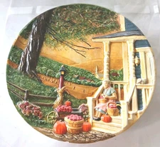 1980(?)Byron Molds(?)3D Scene Ceramic Handpainted Wall Plate(?)