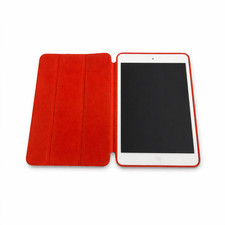 Apple iPad Mini 1st Gen A1432 White, for parts  Red Apple Smart Case bundle
