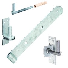 Alberts Ladenband Set, feuerverzinkt, Gartentor, T&uuml;rband, Tor, Scharnier, T&uuml;r