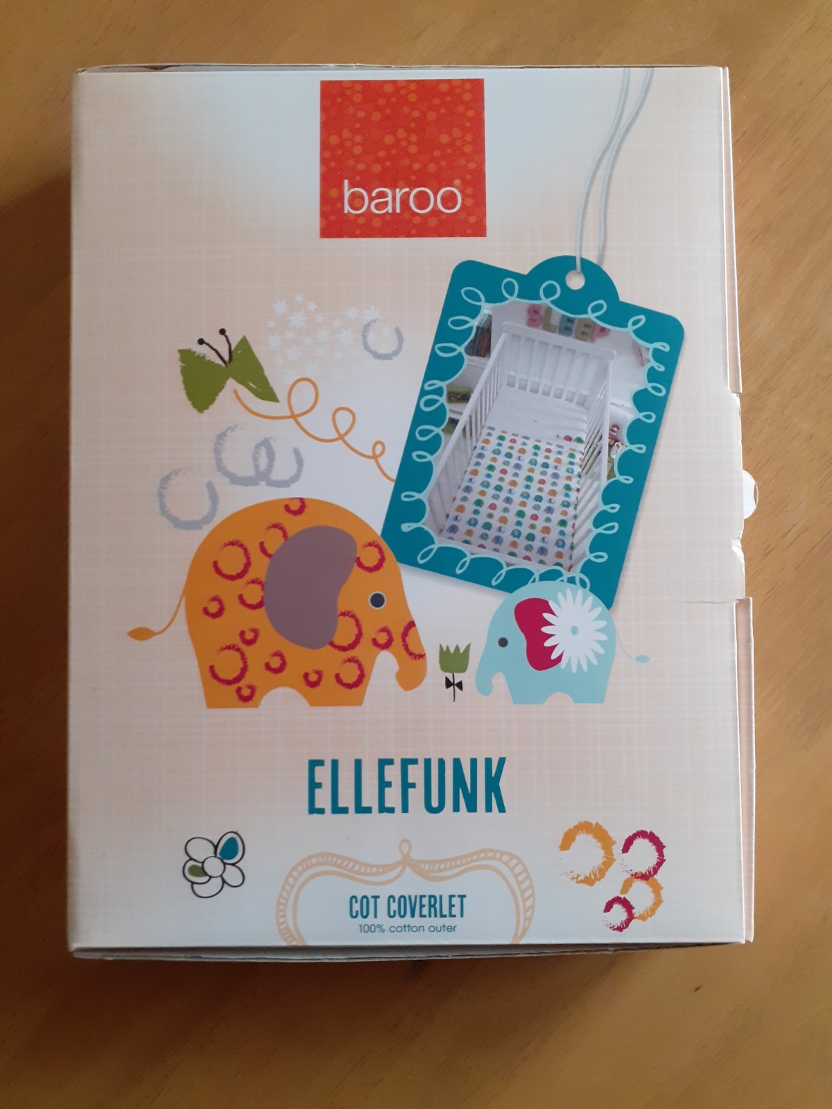 COPRILETTO/COPRILETTO LETTINO PER BAMBINO - GRANDE 110cm x 135cm 100% COTONE ELLEFUNK foto 5