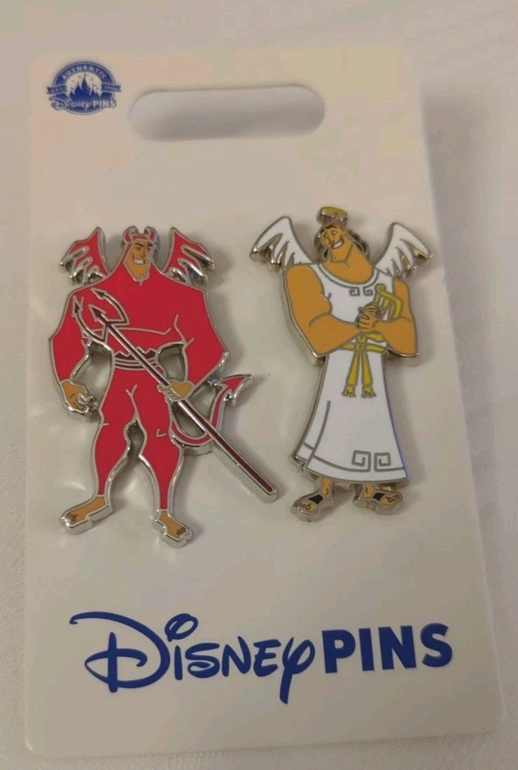 New Disney Kronk Angel & Devil 2 Pin Set Emperor's New Groove