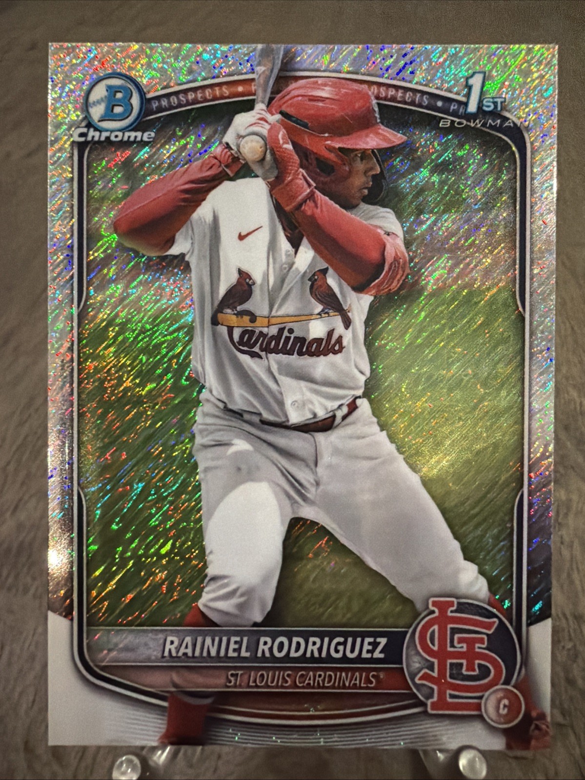 RAINIEL RODRIGUEZ 2025 Bowman Chrome #BCP-200 1st Silver Shimmer Refractor