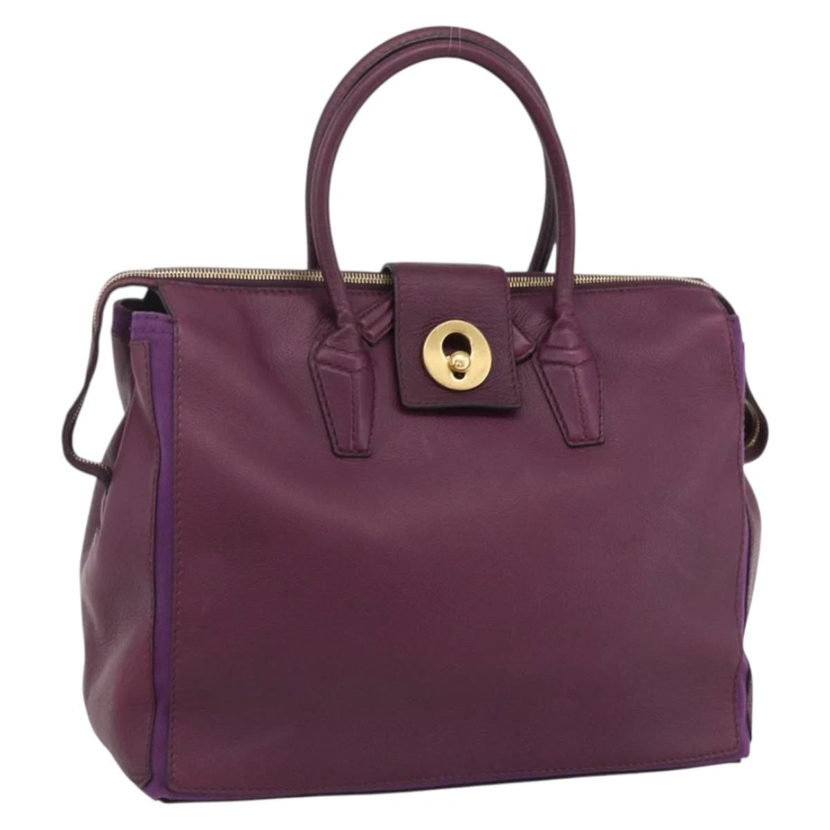 Saint Laurent Leather Exterior Purple Bags & Handbags for Women