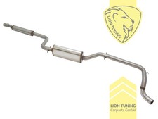 Edelstahl Sportauspuff Anlage für VW Caddy 1 14D 1.5i 1.6i 1.8i 1x63mm