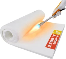 Ceramic Fiber Insulation Blanket Fireproof High Temp 2600F for Stove Fireplace