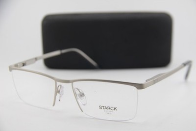 NEW STARCK EYES SH 2085 0002 GUNMETAL BLACK AUTHENTIC EYEGLASSES 56-18