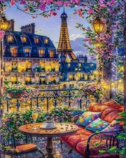 City View Art Paint By Numbers Kit For Adults Beginners DIY Oil Painting 16x20