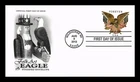 US COVER EAGLE FOLK ART FOREVER STAMPED ENVELOPE FIRST DAY ISSUE ARTCRAFT