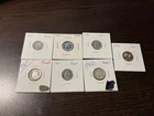 1960 roosevelt dime's lot of 7 coins #14