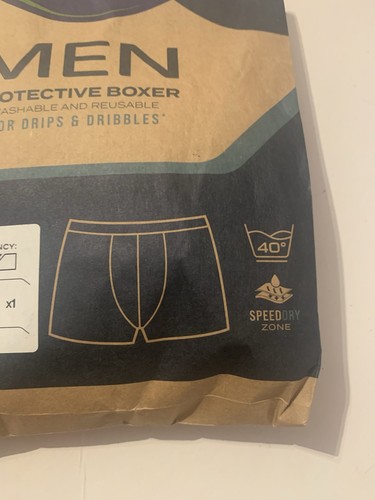 Boxer Protettivo Uomo Tema per Gocce e Dribbles Large Nero Freepost - Foto 4 di 10