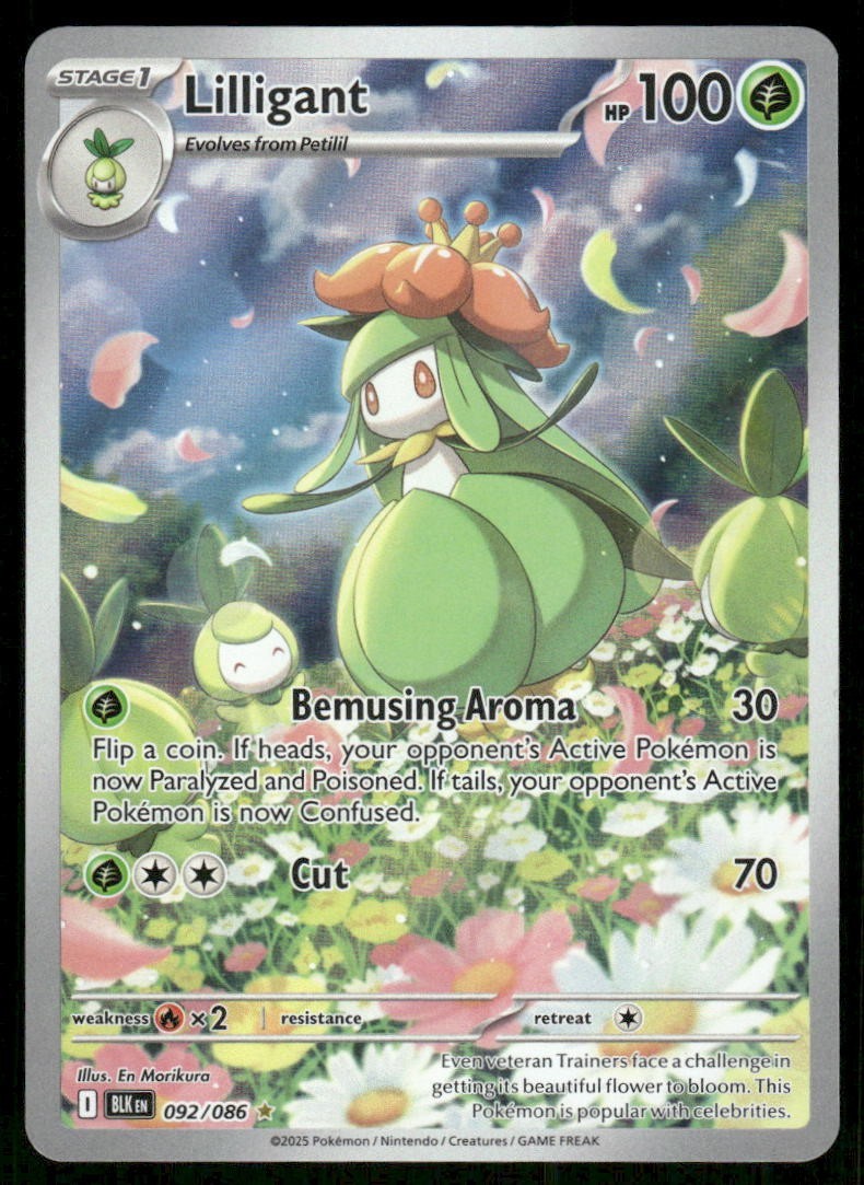 Pokemon Tcg NM Lilligant #92 Pokemon Black Bolt