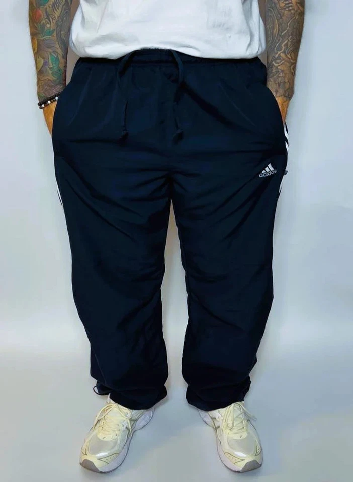 Adidas Vintage 2000s Y2K Track Pants Jogginghose Baggy Herren blau XL / XXL - Bild 4 von 4