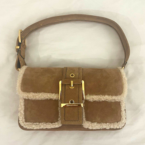Michael Kors Colby Medium Suede Shoulder Bag