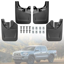 4pcs Mudguard Splash Guards Mudflaps Front Rear for Toyota Tacoma N300 2016-2023