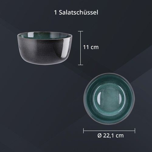 6er Geschirrset Teller, Becher, Schalen, Kombiservice eckig rund | Peill+Putzler - Bild 57 von 100