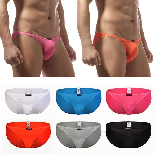 Slip Homme En Nylon Soyeux Avec Pochette - Style Sexy Et Confortable