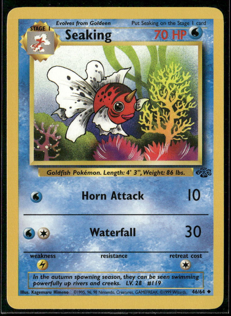 Pokemon Jungle #46/64 Seaking Uncommon, Near Mint or Better