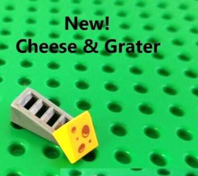 LEGO Minifigure Cheese & Grater Tile 1x1 Chef Tools Gear Food Picnic Party
