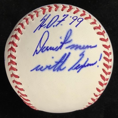Nolan Ryan Signed Baseball Autograph HOF NY Mets 8 Career STATS Ryan Holo 1 - Picture 5 of 7