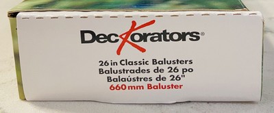 Deckorators Classic Round Aluminum Deck Balusters - Copper Finish, 26" Height, 10-Pack