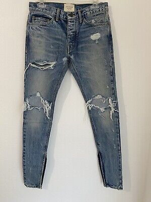 Fear of God x Third Collection Selvedge Indigo Denim Jeans Fear of God x Third Collection Selvedge Indigo Denim Jeans