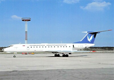 CHELYABINSK AIR ENTERPRISE TU-134A-3 RA-65796 c/n 62775  Airplane Postcard